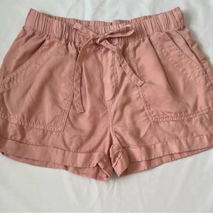 soft pink shorts